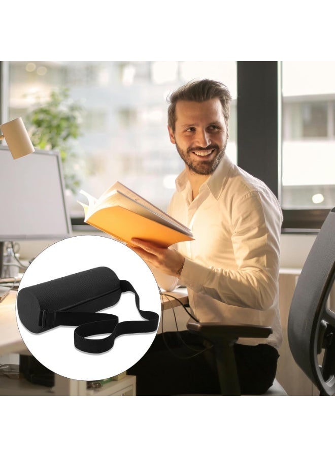 وسادة دعم ظهر إسفنج ذاكرة – وسادة مريحة لدعم أسفل الظهر للكرسي، العربية، السفر والعمل مع غطاء قابل للتنفس - Image 3